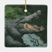 ヴィンテージクロコダイル爬虫類、海洋動物の生活 セラミックオーナメント (裏面)