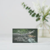 ヴィンテージクロコダイル爬虫類、海洋動物の生活 名刺 (スタンド正面)