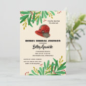 ヴィンテージクロシェダービーブライダルシャワー招待状 (スタンド正面)