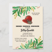 ヴィンテージクロシェダービーブライダルシャワー 招待状 (正面)