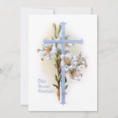 ヴィンテージクロスとイースターユリ シーズンカード (正面)