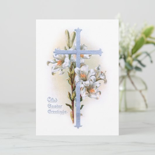 ヴィンテージクロスとイースターユリ シーズンカード (スタンド正面)