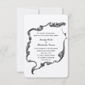 ヴィンテージクロスカトリック小結婚式招待状 招待状 (正面)