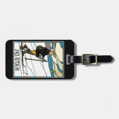 ヴィンテージクロスカントリースキーユタ ラゲッジタグ (正面横)