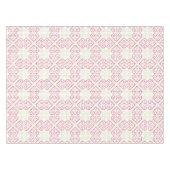 ヴィンテージクロスステッチ刺繍ハート模様 テーブルクロス (正面(横))