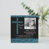 ヴィンテージクロスフォトバプティスマン 招待状 (スタンド正面)