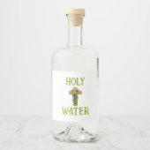 ヴィンテージクロス春の花聖水 リキュールボトルラベル (正面)