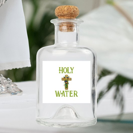 ヴィンテージクロス春の花聖水 リキュールボトルラベル