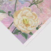 ヴィンテージクロックとバラの分離 薄葉紙 (詳細)