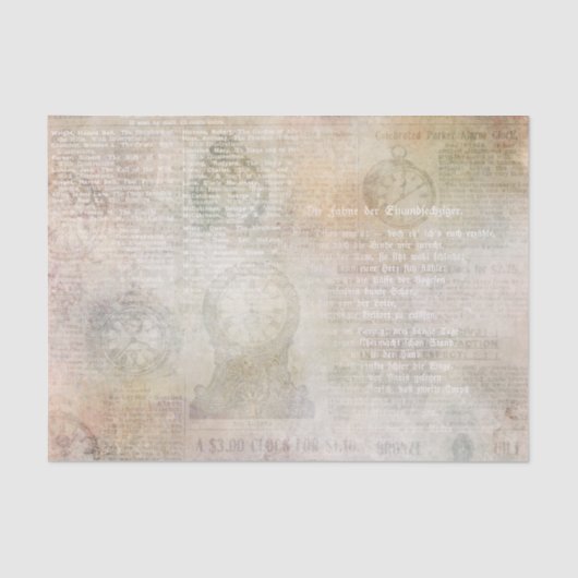 ヴィンテージクロックエフエメラ 薄葉紙 (正面)