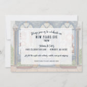 ヴィンテージクロックショップの新年会パーティー 招待状 (裏面)