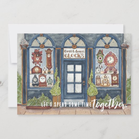 ヴィンテージクロックショップニューイヤーイブパーティー 招待状 (正面)