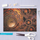 ヴィンテージクロックティッシュペーパー 薄葉紙 (クラフト)