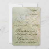 ヴィンテージクロック結婚式招待状 招待状 (正面)