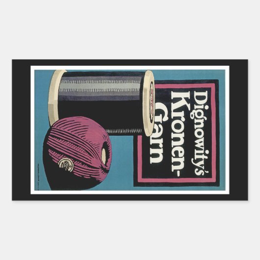 ヴィンテージクロネガード糸 長方形シール (正面)