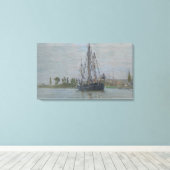 ヴィンテージクロードモネアンカーチャッセマレ キャンバスプリント (インサイチュ (ウッドフロア))