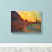 ヴィンテージクロードモネグラインスタック キャンバスプリント (インサイチュ (ウッドフロア))