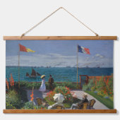 ヴィンテージクロードモネテラッセアサントアドレス 吊り下げ型タペストリー (正面)