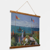 ヴィンテージクロードモネテラッセアサントアドレス 吊り下げ型タペストリー (傾斜あり)