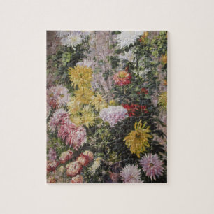 ヴィンテージクロードモネフランスの印象派の花 ジグソーパズル