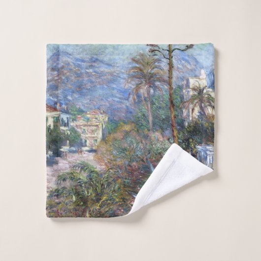 ヴィンテージクロードモネヴィラズアットボルディゲーラ ウォッシュタオル (ウォッシュタオル)
