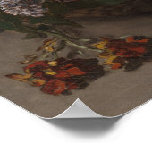 ヴィンテージクロードモネ春の花 ポスター (角)