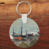 ヴィンテージクロードモネ魚釣りボート キーホルダー (正面)