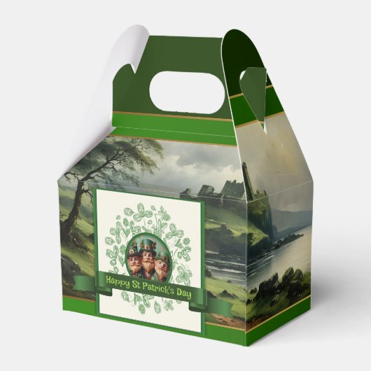 ヴィンテージクローバーセントパトリックの日ランドスケープGFB フェイバーボックス (裏面サイド)