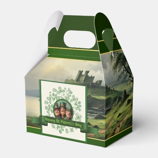 ヴィンテージクローバーセントパトリックの日ランドスケープGFB フェイバーボックス (正面サイド)