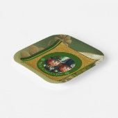 ヴィンテージクローバーセントパトリックの日レプレシャンPPP ペーパープレート (傾斜あり)