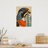 ヴィンテージクーパーズホークのクローズアップポートレート ポスター (キッチン)