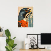 ヴィンテージクーパーズホークのクローズアップポートレート ポスター (ホームオフィス)