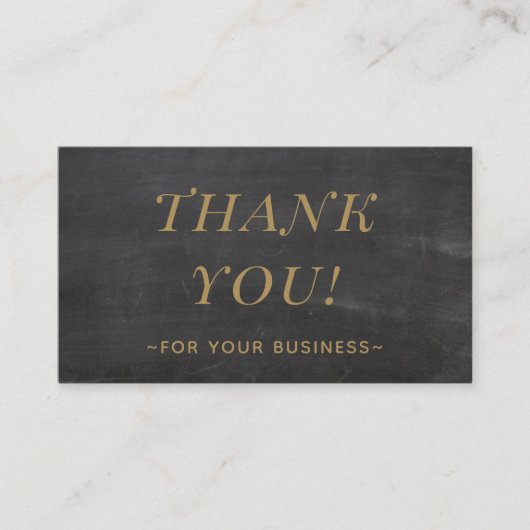 ヴィンテージクールお客様に感謝 名刺 (正面)