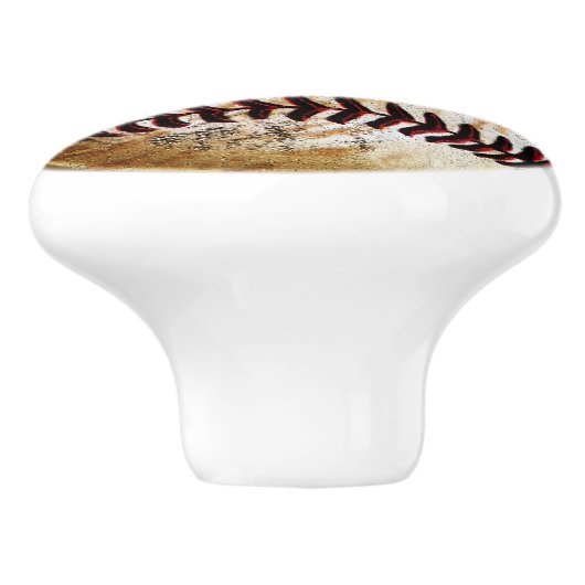 ヴィンテージクールが野球の引き出しのノブとプルを見る セラミックノブ (側面)