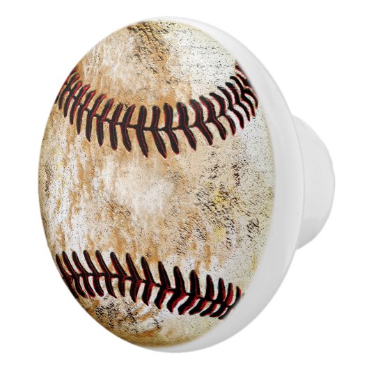 ヴィンテージクールが野球の引き出しのノブとプルを見る セラミックノブ (右)