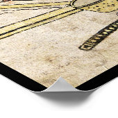 ヴィンテージクールの浮世絵芸者絵巻 ポスター (角)