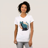 ヴィンテージクールキャット Tシャツ (正面フル)