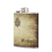 ヴィンテージクールトレンディーグランジアイリッシュシャムロック フラスク (左)