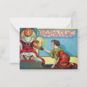 ヴィンテージクールハロウィーンのカボチャ頭 ノートカード (正面)