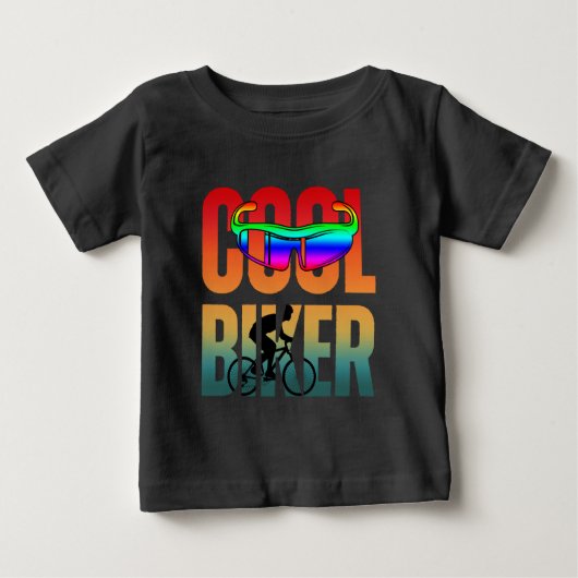 ヴィンテージクールバイカー ベビーTシャツ (正面)
