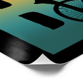 ヴィンテージクールバイクもしくは自転車に乗る人 ポスター (コーナー)