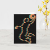 ヴィンテージクールバスケットボール選手スラムダンクコーチSi カード (黄色い花)