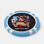 ヴィンテージクールレディーカジノ ポーカーチップ (シングル)