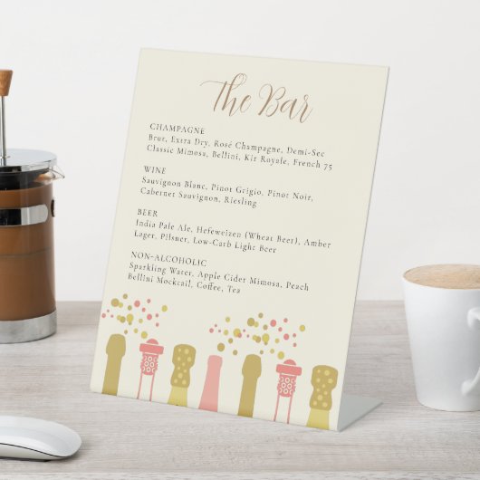 ヴィンテージクールレトロシャンパンバチェロレッテ 台座サイン (インサイチュ)