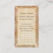 ヴィンテージクール日本クラシックデモンインクタトゥーアート 名刺 (裏面)