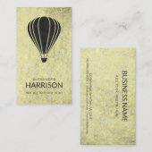 ヴィンテージクール熱気球パイロットバルーン 名刺 (正面/裏面)