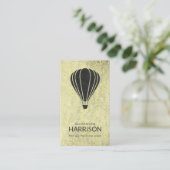 ヴィンテージクール熱気球パイロットバルーン 名刺 (スタンド正面)