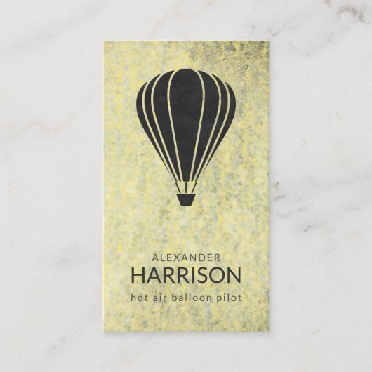 ヴィンテージクール熱気球パイロットバルーン 名刺 (正面)