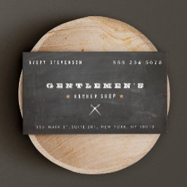 ヴィンテージクール理容師の鋏 名刺