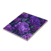 ヴィンテージクール紫色の牡丹タイルの廊下 タイル (側面)